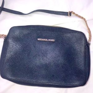 Michael Kors crossbody bag - black and gold
